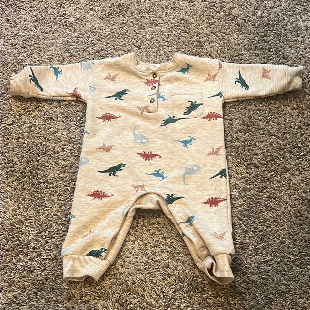Tucker + Tate Baby Dinosaur Henley Romper